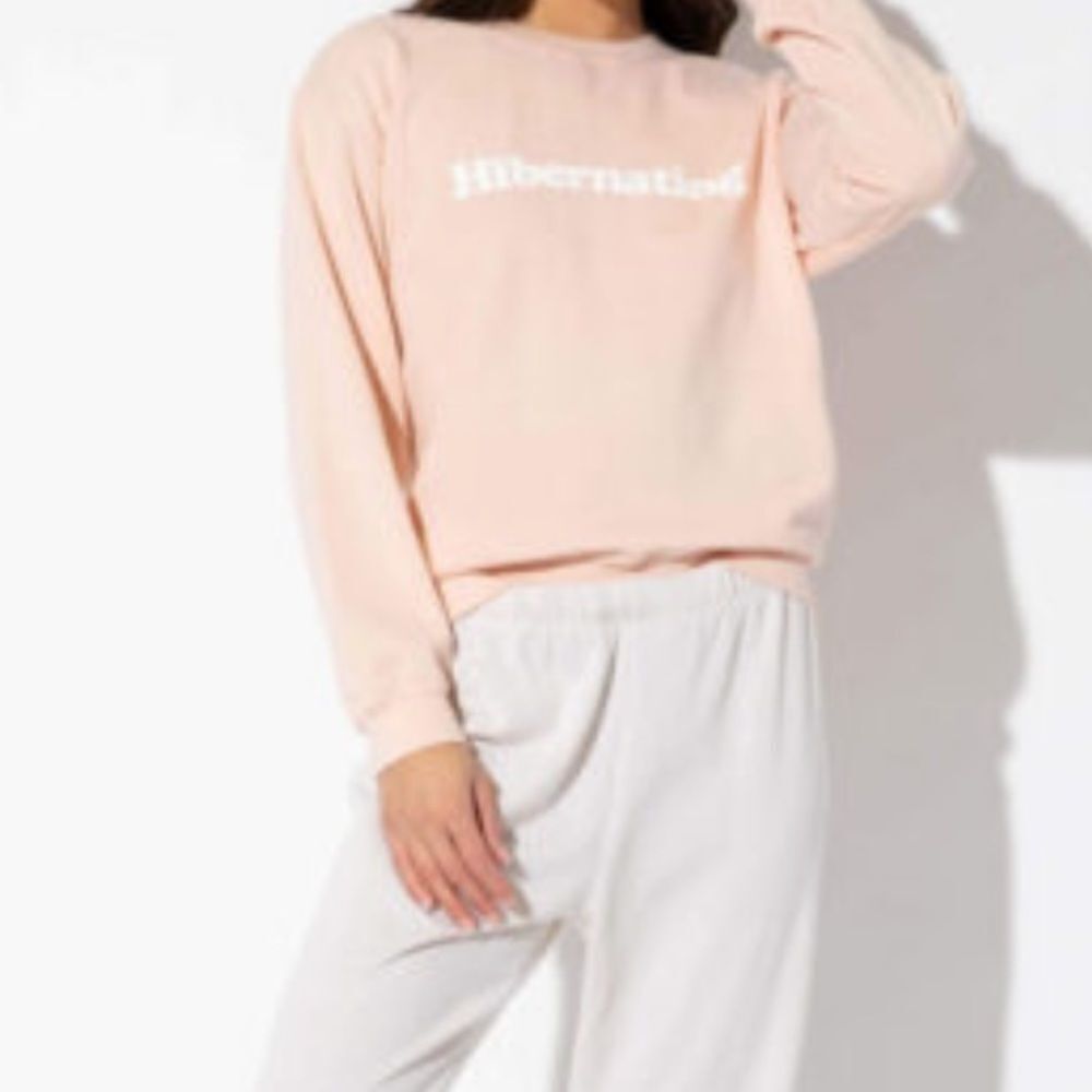 SUBURBAN RIOT Women’s Top Hibernating Willow Sweatshirt Size XSmall Blush Pink